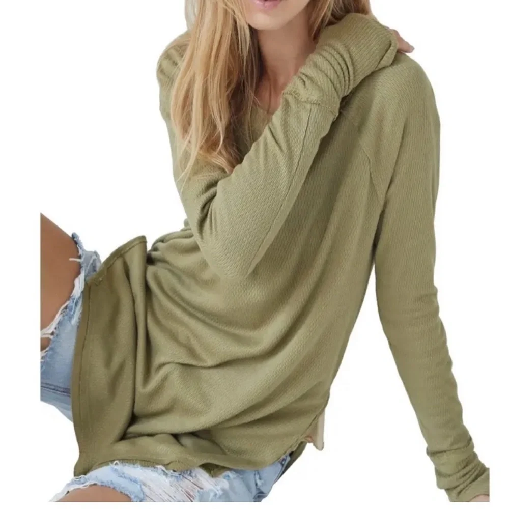 Free People Snowy Thermal Sunstone Size S